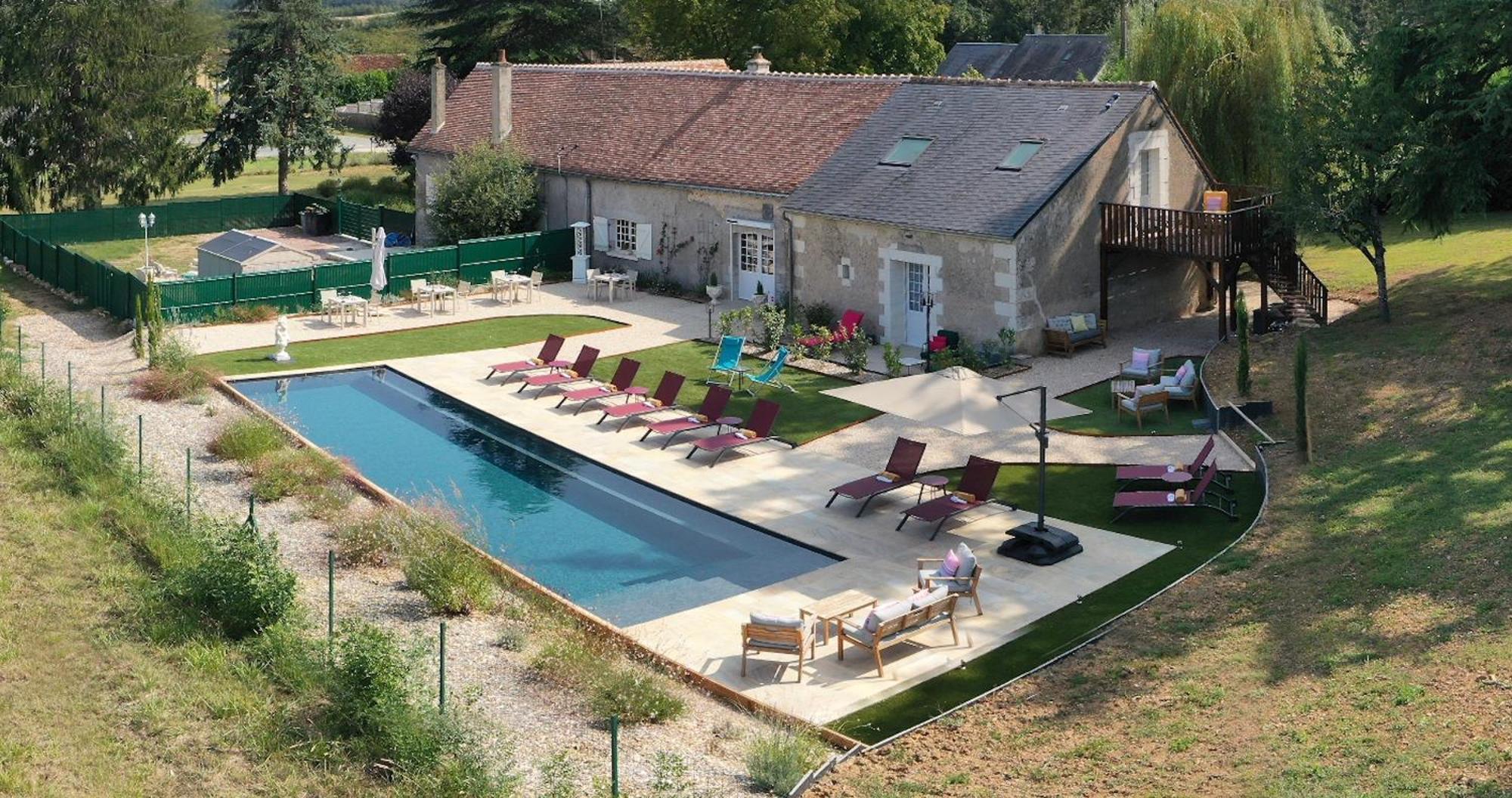 Sans Souci Bed And Breakfast Luxe Heated Pool And Restaurant Luzille Bagian luar foto